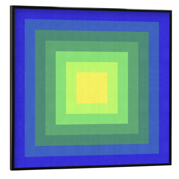 Poster mit schwarzem Rahmen 30x30 cm "Gradient squares A" artboxONE - Abstrakt,Geometrie