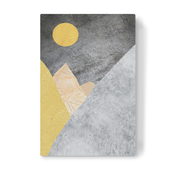 Leinwandbild "Landscape in collage G" artboxONE - Natur,Abstrakt - Landschaft,Collage,Natürlich,Wald,Berge,Texturen,Sonne,Sonnenuntergang,Malerei