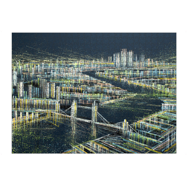 artboxONE Puzzle "London um Mitternacht" artboxONE - Städte / London,Architektur - Nacht,London,Kontrast,Stadt,Architektur,Skyline - Bild nacht