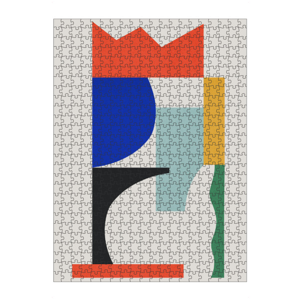 Puzzle Ravensburger "Geometric collage C" artboxONE - Abstrakt