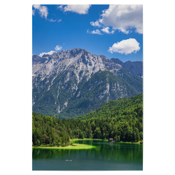 Poster 30x20 cm "Wolken, See, Berge, Bäume" artboxONE - Natur,Reise