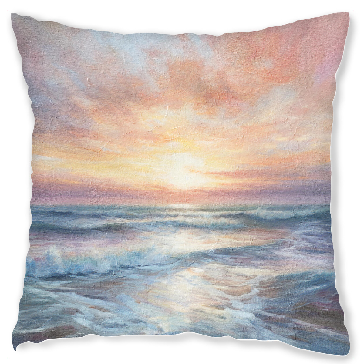 Design-Kissen "Ozean Sonnenaufgang H" artboxONE - Reise / Strand und Meer