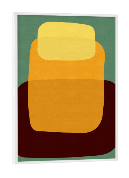 Poster mit weißem Rahmen "Expressionist abstract figures G" artboxONE - Abstrakt