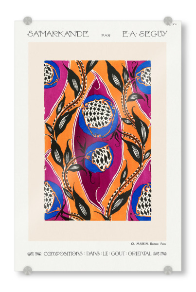 Acrylglasbild "E. A. Séguy - Samarkande" artboxONE - Typografie,Floral,Abstrakt