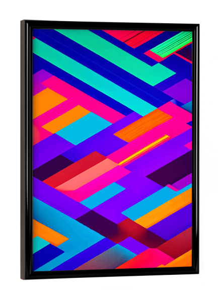 Poster mit schwarzem Rahmen "Eklektische Ausrichtung" artboxONE - Abstrakt,Geometrie