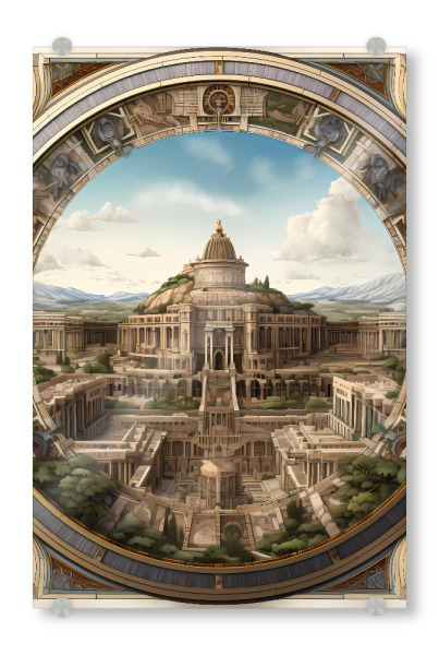 Acrylglasbild "Zivilisationen - Pompeji" artboxONE - Städte,Abstrakt,Architektur