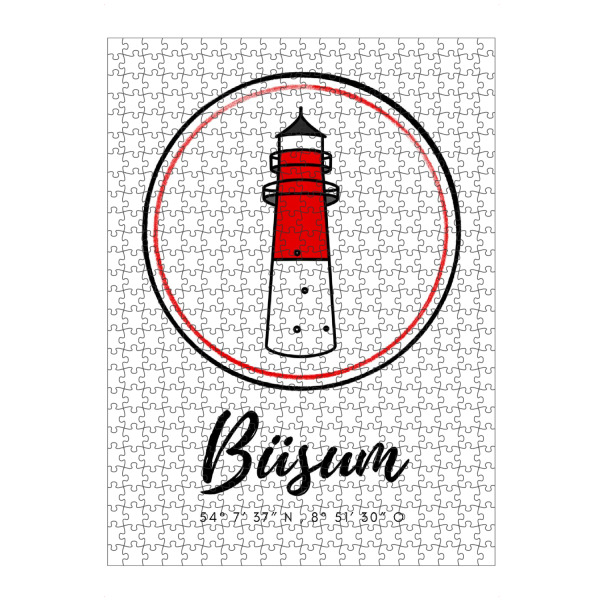 Puzzle Ravensburger "Leuchtturm Büsum" artboxONE - Reise,Architektur,Reise / Strand und Meer