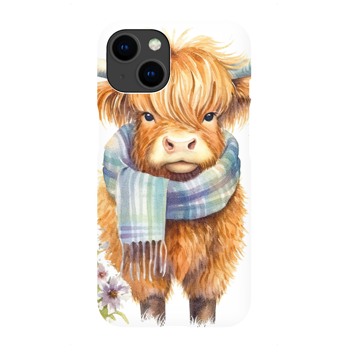 iPhone "Highland Cow Schal A" Premium-Case Handyhülle artboxONE