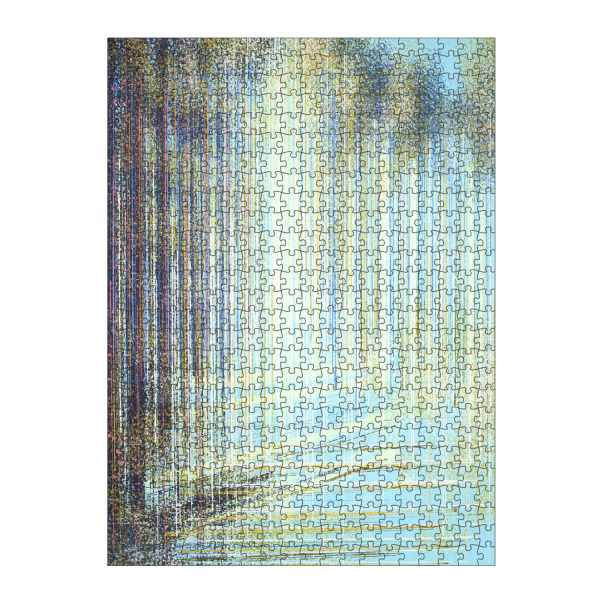 Puzzle Ravensburger "Helles Waldlicht" artboxONE - Natur,Abstrakt - Wald,Natur,Bäume,Sonnenlicht - Bild wald