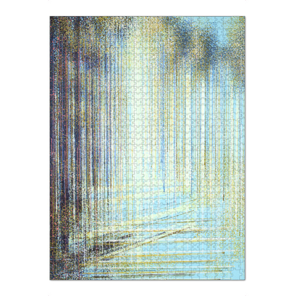 Puzzle Ravensburger "Helles Waldlicht" artboxONE - Natur,Abstrakt - Wald,Natur,Bäume,Sonnenlicht - Bild wald