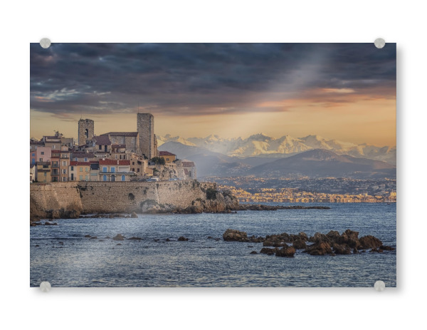 Acrylglasbild "Altstadt von Antibes" artboxONE - Reise,Architektur,Reise / Strand und Meer,Reise / Länder,Städte / Weitere