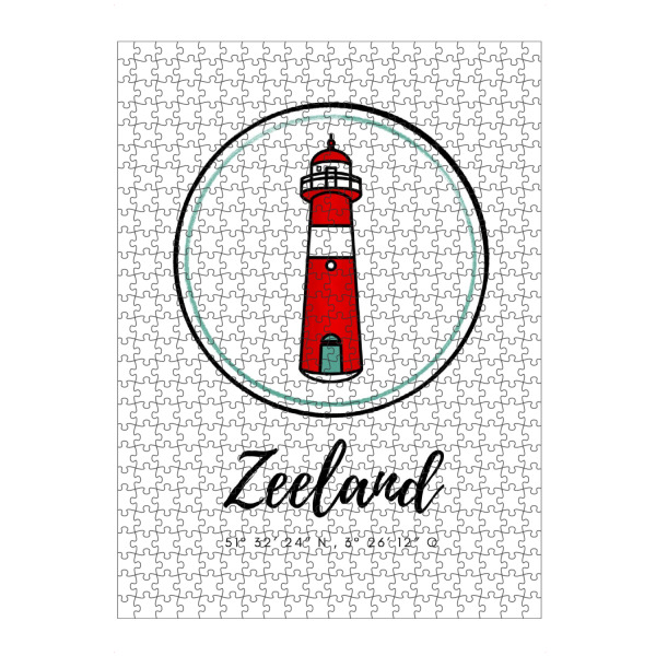 Puzzle Ravensburger "Leuchtturm Zeeland Niederlande" artboxONE - Reise,Architektur,Reise / Strand und Meer