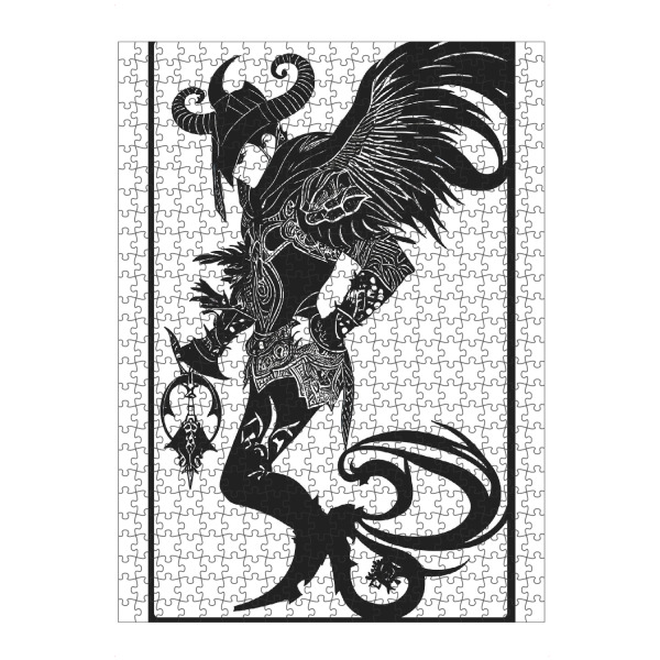 artboxONE Puzzle "Dark Angel" artboxONE - Schwarzweiß