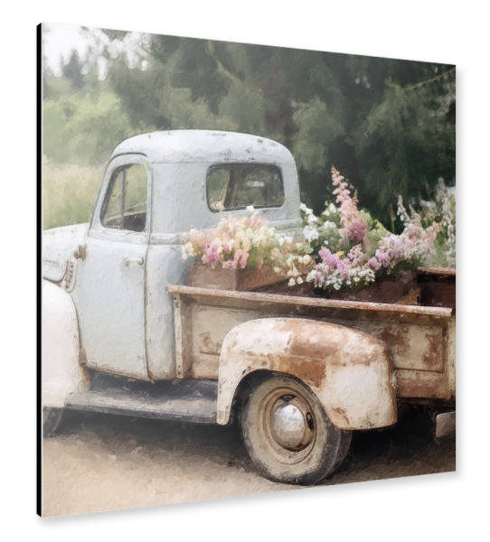 Alu-Dibond "Blumenpflücker L" 30x30 cm artboxONE