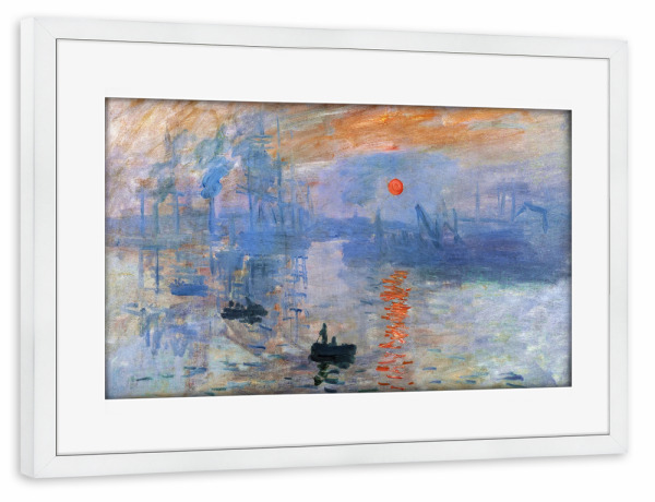 Poster mit Rahmen weiß "Eindruck, Sonnenaufgang" artboxONE - Städte,Reise,Reise / Länder,Für Mama,Für Papa