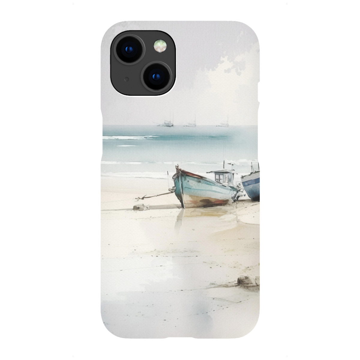 "Ruderboot Aquarell"für iPhone - Premium-Case Handyhülle artboxONE