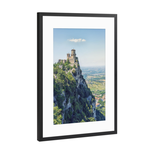 Poster mit Rahmen Schwarz (Metallic) "Republik - San Marino" artboxONE - Natur,Reise,Architektur,Reise / Länder,Für Papa