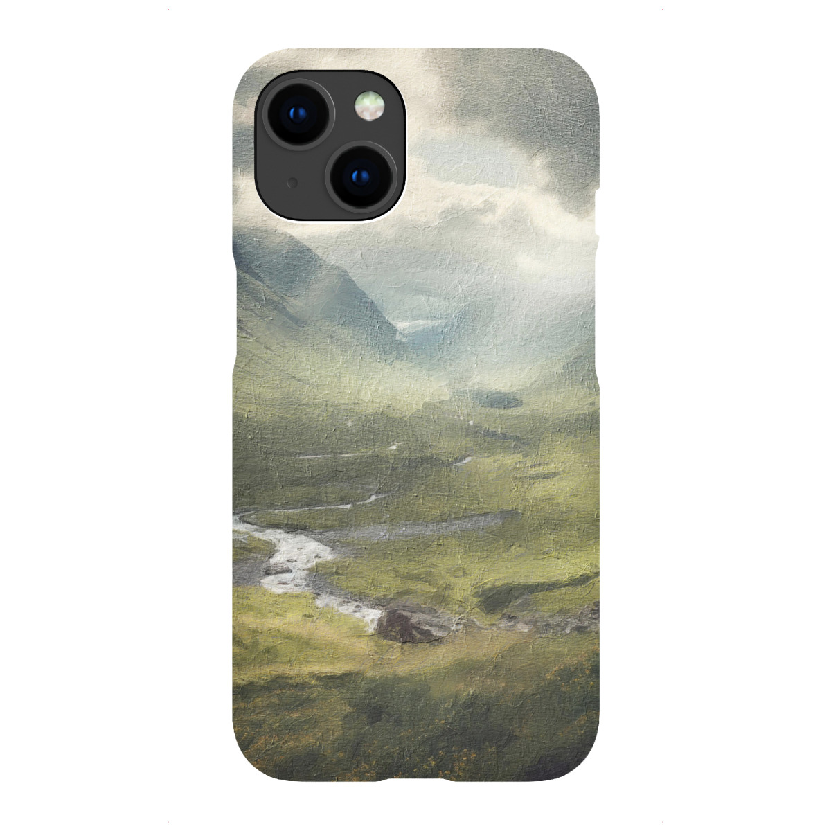 iPhone "Schottische Highlands-Landschaft" Premium-Case Handyhülle artboxONE