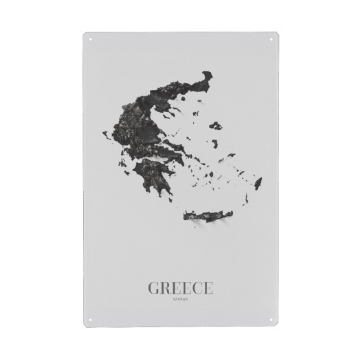 Griechenland 3D-Karte - SW