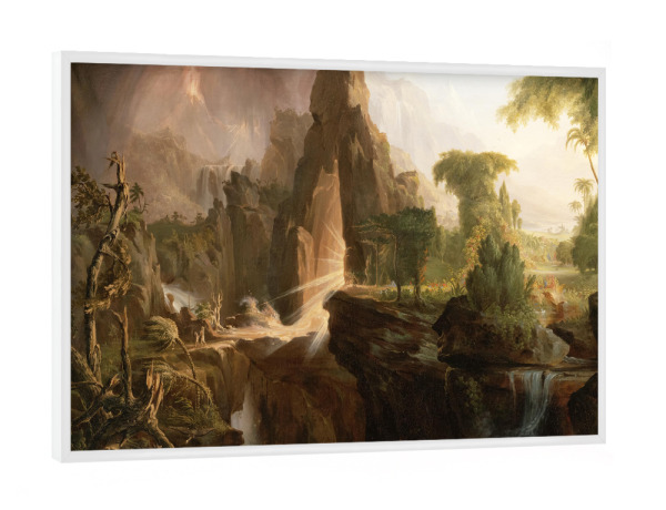 Poster mit weißem Rahmen "Vertreibung aus dem Garten Eden" artboxONE - Natur,Menschen,Für Mama,Für Papa,Männer