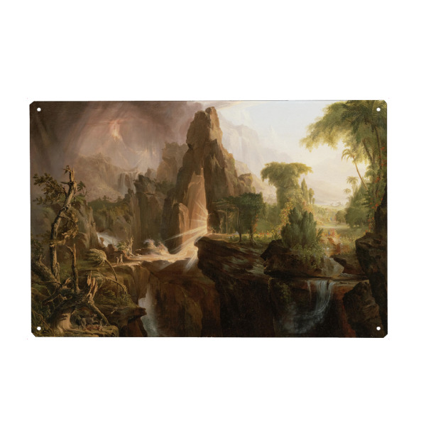 Holzbild "Vertreibung aus dem Garten Eden" artboxONE - Natur,Menschen,Für Mama,Für Papa,Männer