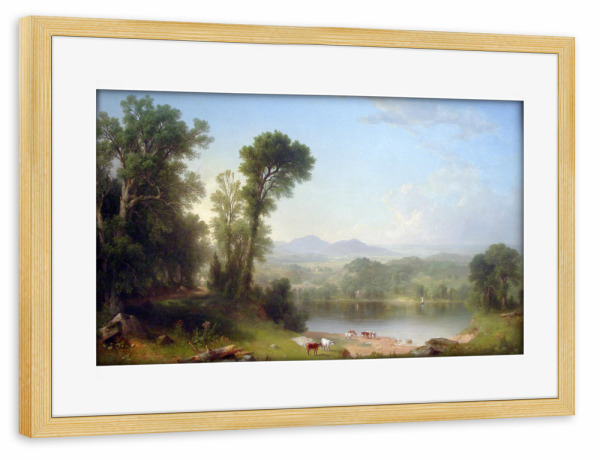 Poster mit Rahmen kiefer "Pastorale Landschaft" artboxONE - Natur,Reise,Reise / Länder,Für Mama,Für Papa