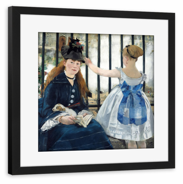 Poster mit Rahmen schwarz "Die Eisenbahn" artboxONE - Reise,Städte / Paris,Reise / Länder,Für Mama,Für Papa