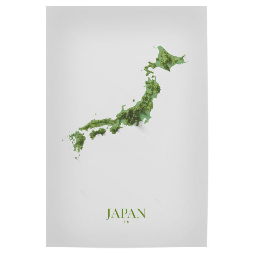 Japan 3D-Karte