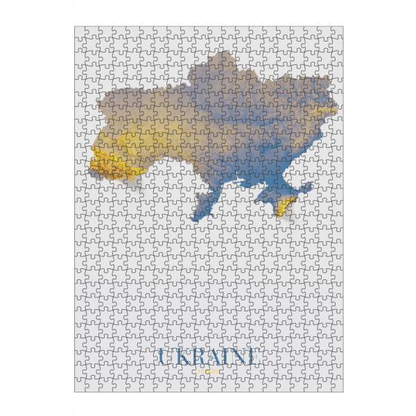 Puzzle Ravensburger "Ukraine 3D-Karte" artboxONE - Städte,Kartografie - Ukraine,Beten sie für die ukraine,Ukrainisch,Ukraine-karte,Kiew-karte