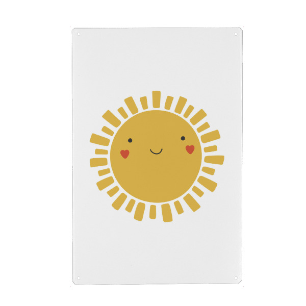 Holzbild "Illustration der Babysonne" artboxONE - Tiere,Abstrakt