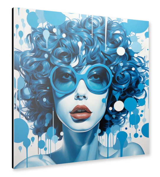 Alu-Dibond "Blue Serenade" 30x30 cm artboxONE