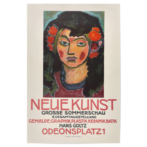 Poster "Exhibition Munich - Neue Kunst" artboxONE - Typografie,Menschen,Festivals