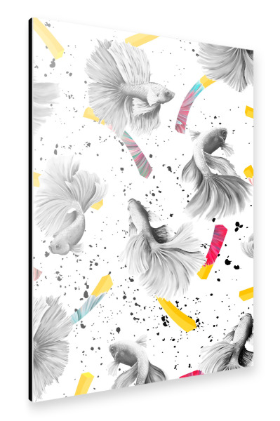 Alu-Dibond "Fish & Chips" 30x20 cm artboxONE