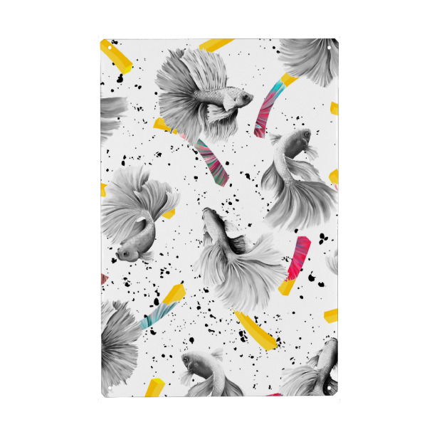 Holzbild "Fish & Chips" artboxONE - Tiere,Lustig