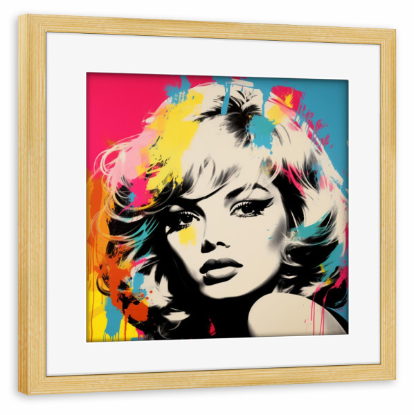 Poster mit Rahmen kiefer "BEAUTY" artboxONE - Liebe,Für Mama - Frau,Fashion,Beauty,Beautiful