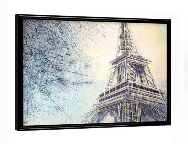 Poster mit schwarzem Rahmen "Eiffelturm in der Abenddämmerung" artboxONE - Natur,Architektur,Städte / Paris