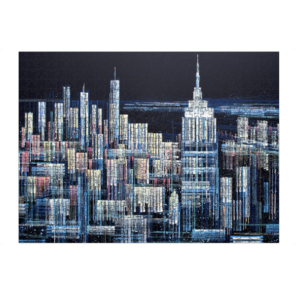 Puzzle Ravensburger "Manhattan at Midnight" artboxONE - Städte,Abstrakt - Städte,Manhattan,New york,Stadtbild,Orte,Architektur - Bild städte