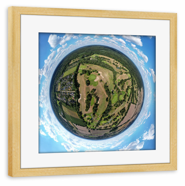 Poster mit Rahmen kiefer "Golfplatz Sachsenwald Dassendorf" artboxONE - Städte,Natur,Reise,Sport