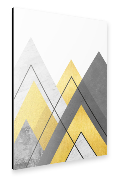 Alu-Dibond "Landscape in collage C" 30x20 cm artboxONE