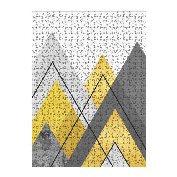 artboxONE Puzzle "Landscape in collage C" artboxONE - Abstrakt,Geometrie - Landscape,Collage,Natural,Forest,Mountains,Textures,Sun,Sunset,Painting
