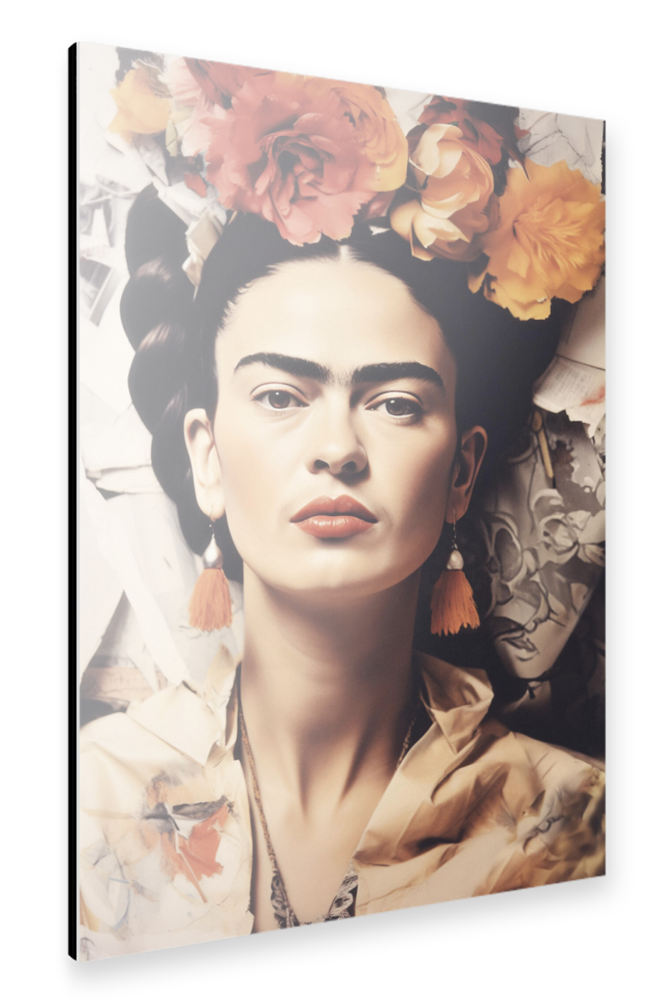 Alu-Dibond "Beauty Frida face" 75x50 cm artboxONE