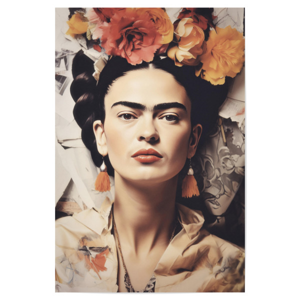 Poster "Beauty Frida face" artboxONE - Natur,Floral,Menschen