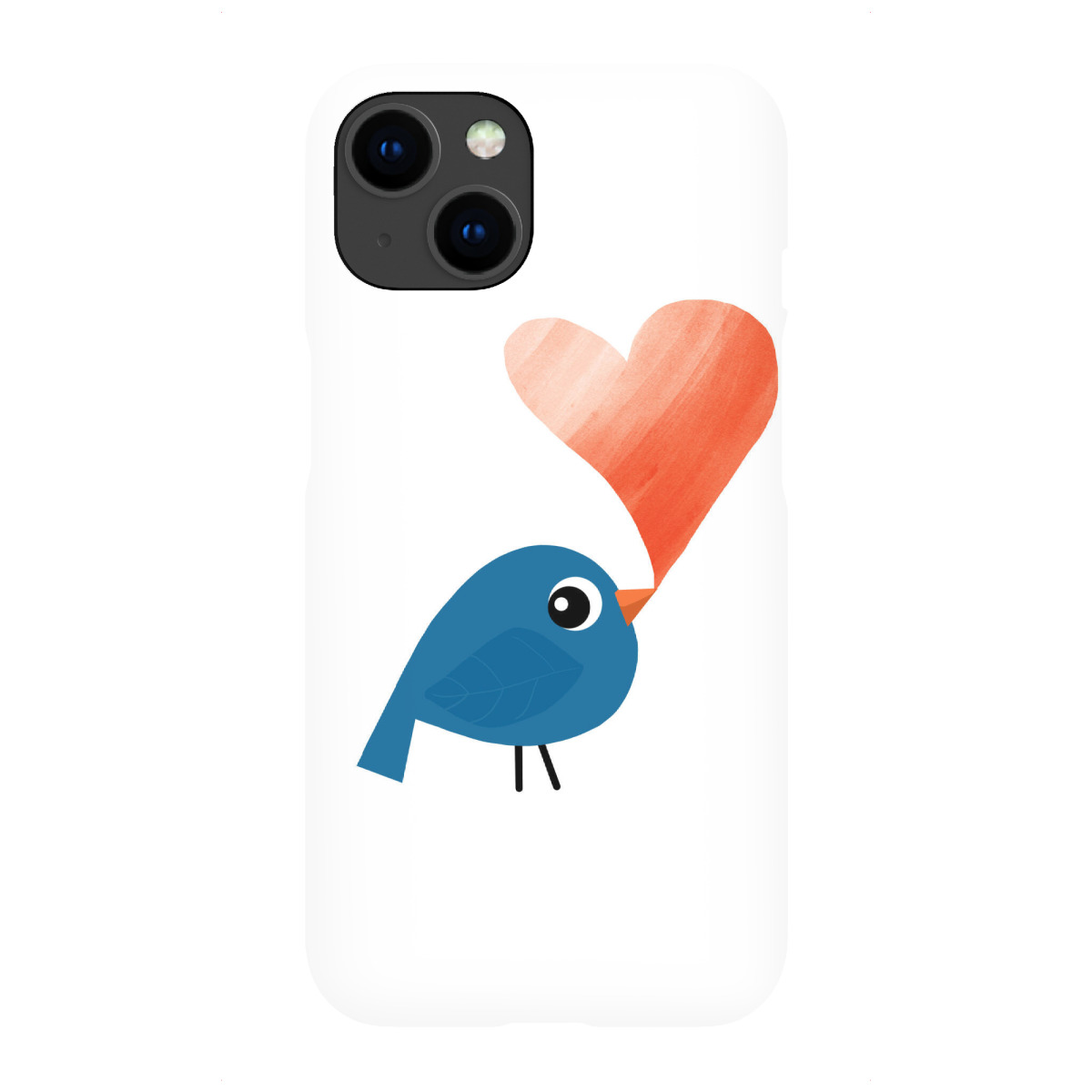 iPhone "Amsel mit Herz" Premium-Case Handyhülle artboxONE