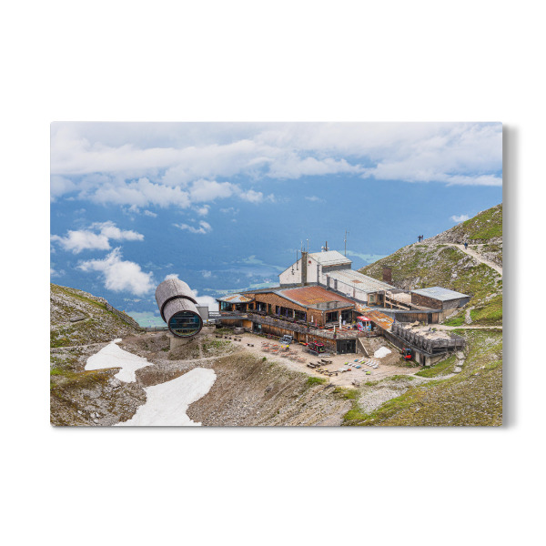 Galerie-Print "Gebirge, Bergstation, Wolken" 30x20 cm artboxONE