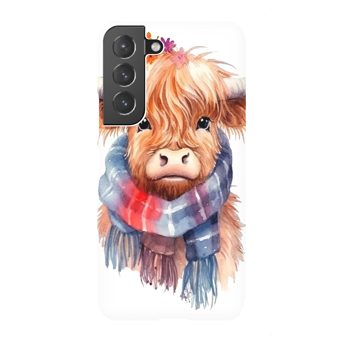 "Highland Cow Schal G"für Samsung Galaxy - Premium-Case Handyhülle artboxONE