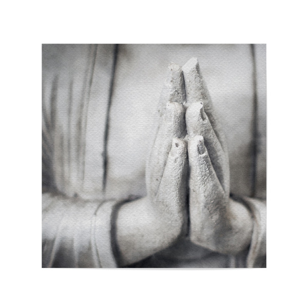 Poster 20x20 cm "Zen-Statue E" artboxONE - Architektur - Zen,Statue,Gebet,Religion,Entspannend