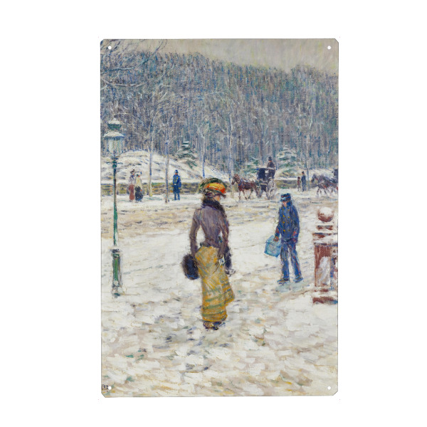 Holzbild "Schnee in New York" artboxONE - Städte,Städte / New York,Reise,Architektur,Für Mama