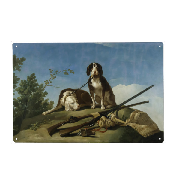 Metall Poster "Jagdhunde" artboxONE - Natur,Tiere,Sport,Für Mama,Für Papa