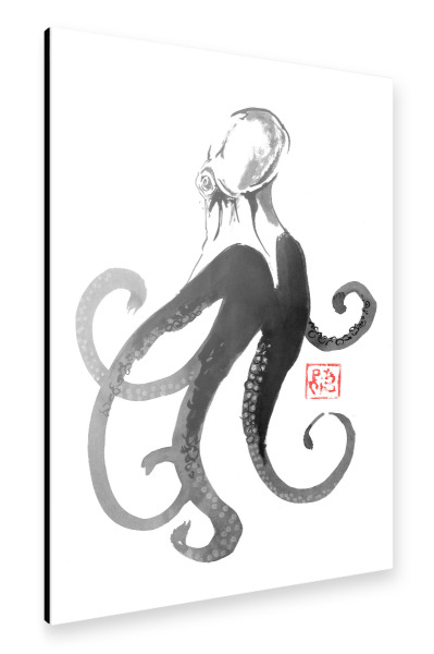 Alu-Dibond "Oktopus" 30x20 cm artboxONE