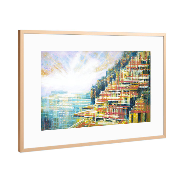 Poster mit Rahmen Kupfer "Ein Postiano-Sommer" artboxONE - Reise,Architektur,Städte / Weitere